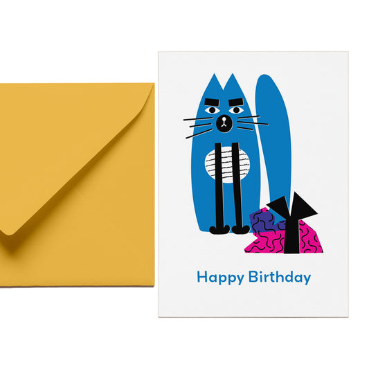 Grumpy Cat Recycled A6 Birthday Card