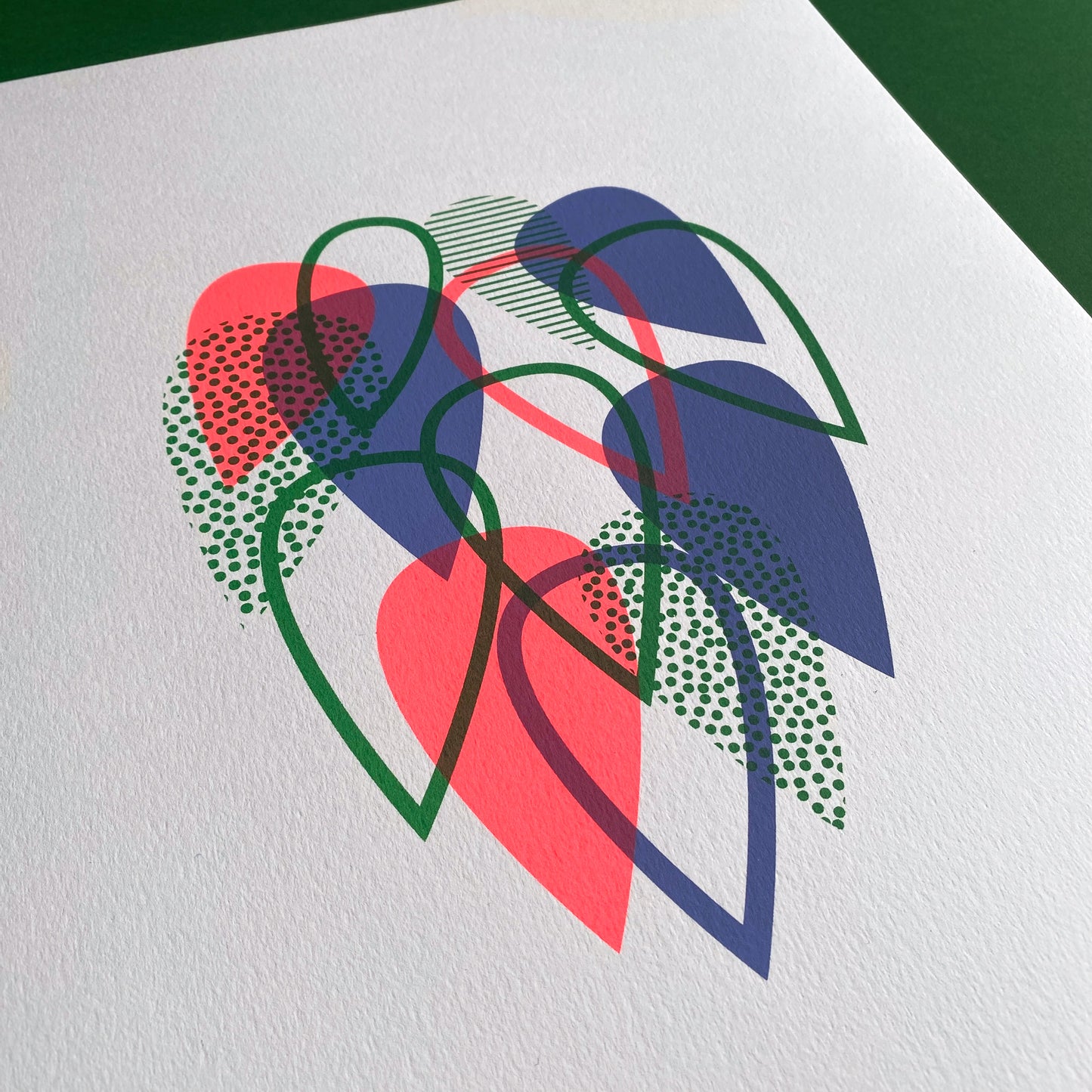 Neon Hops A3 Screen Print