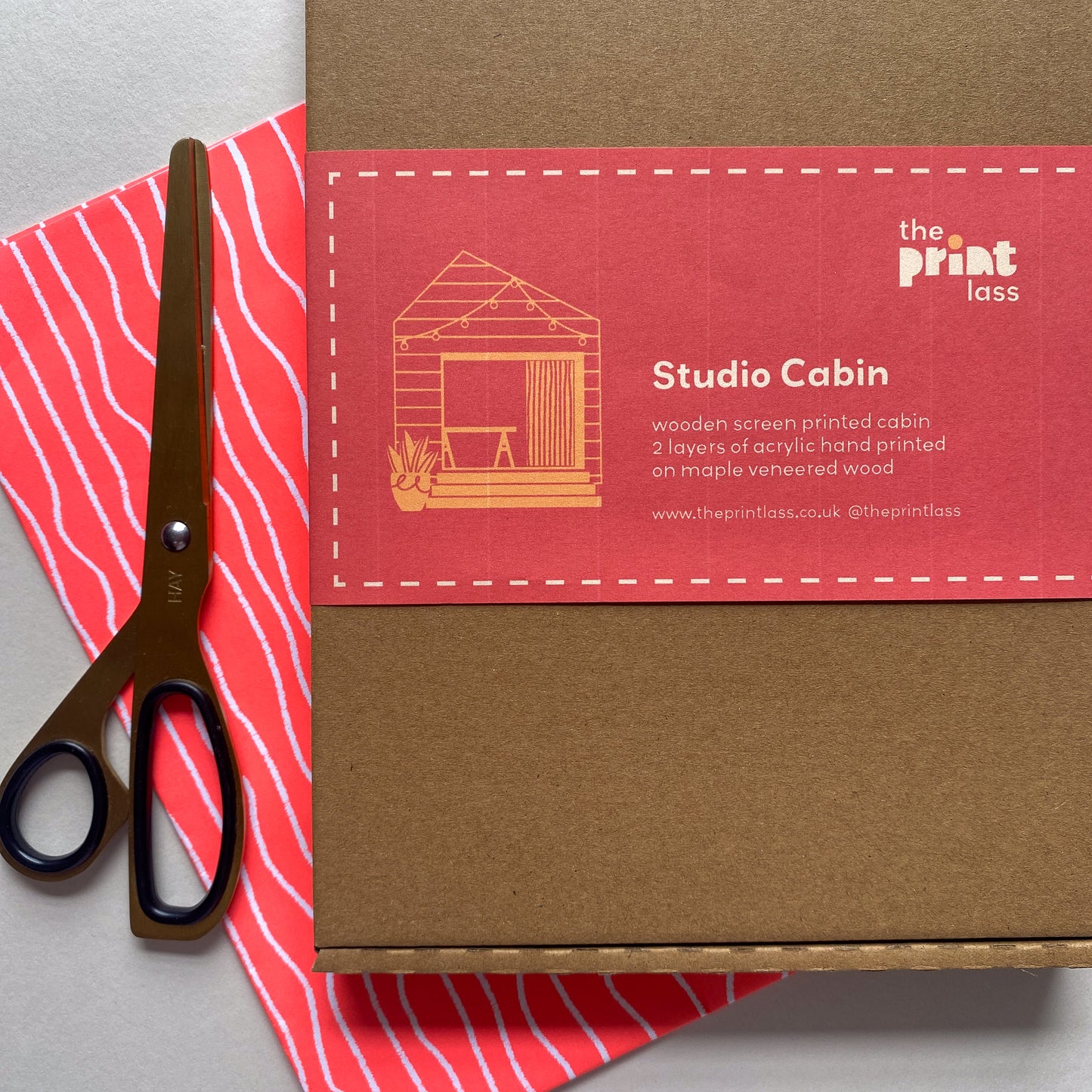 Screen Printed Studio Cabin