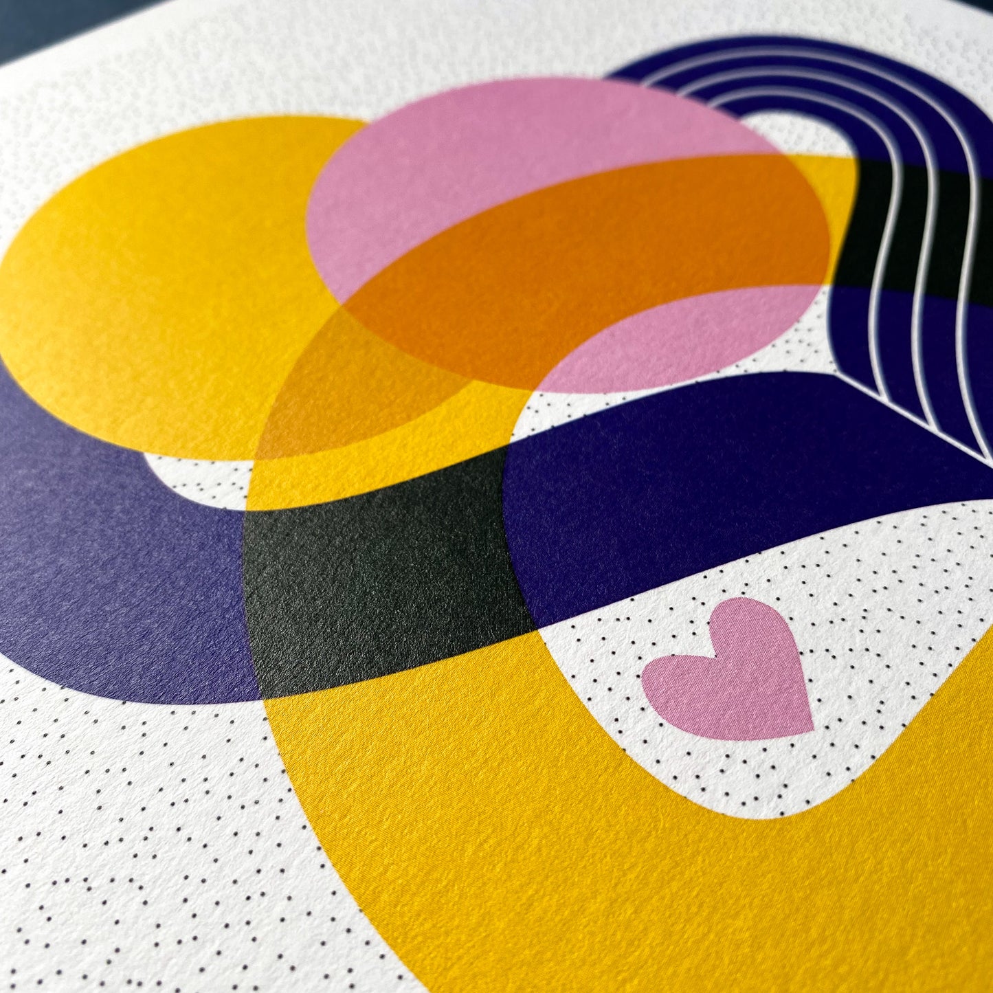 Yellow Hug A4 Art Print