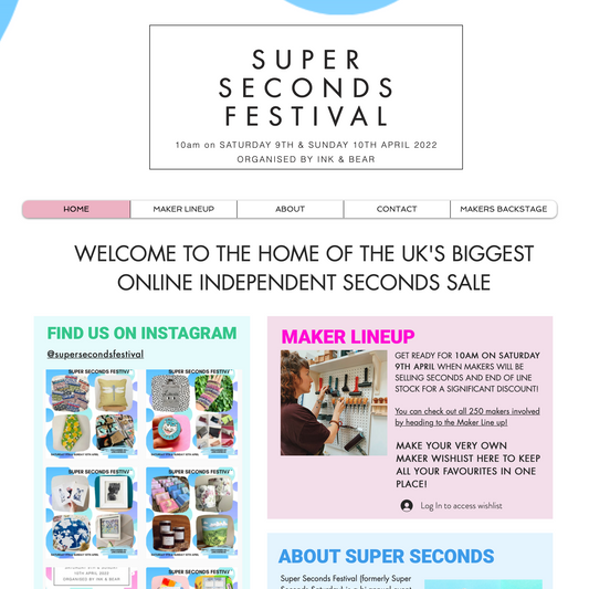 Super Seconds Festival website