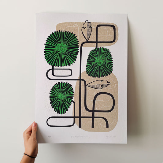 Wholesale - Chrysanthemum Screen Print A3