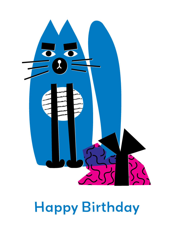 Grumpy Cat Recycled A6 Birthday Card