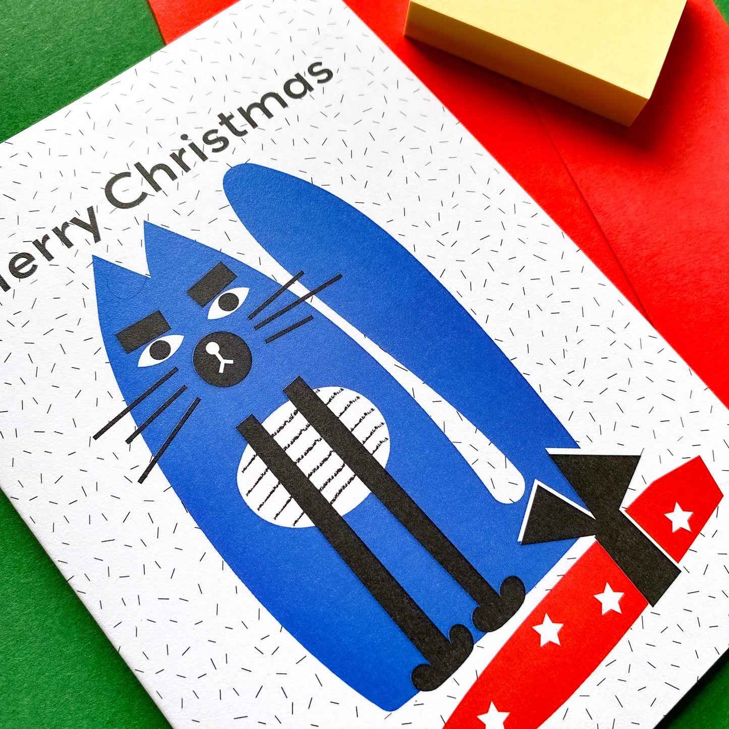 Grumpy Cat Recycled Christmas Card