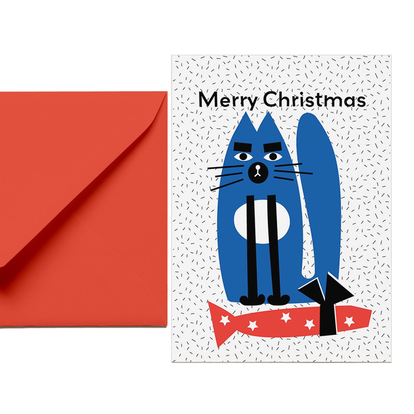 Grumpy Cat Recycled Christmas Card