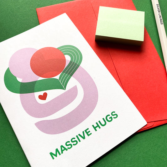 Massive Hugs A6 Recycled Card