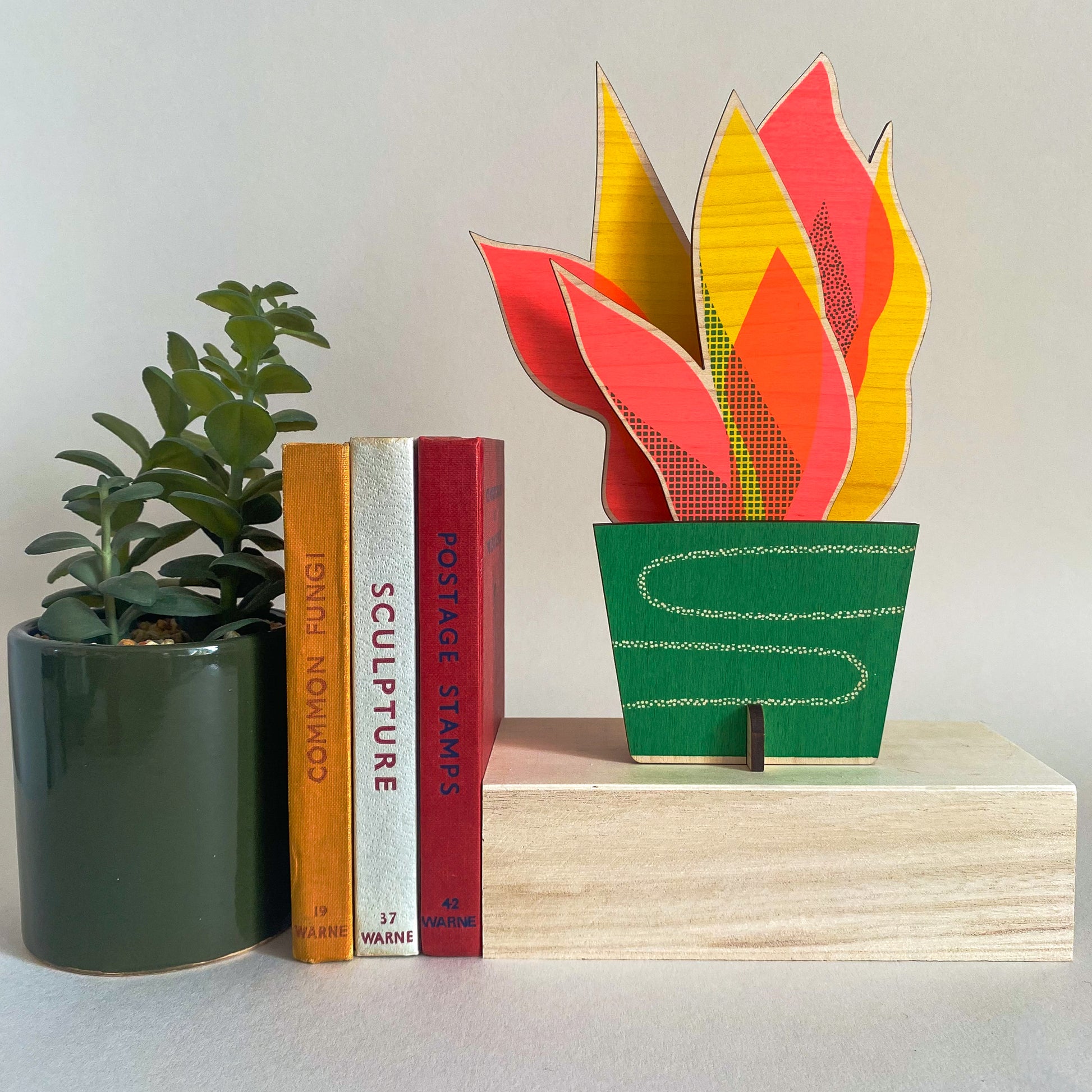 Snake Plant colourful home decoration by The Print Lass
