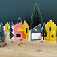 Screen Printed Christmas House Decoration - Yellow